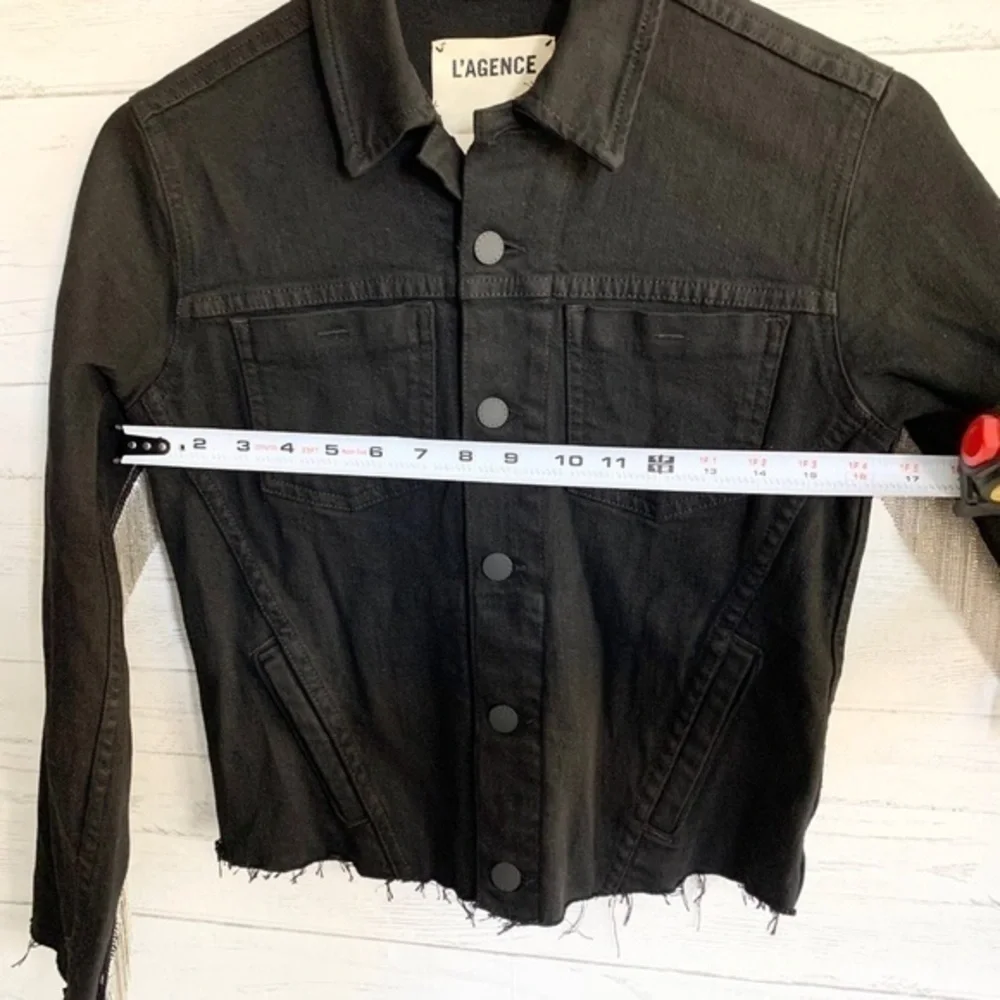 L’agence Janelle Cropped Black Jacket - Picture 10 of 14